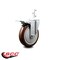 Service Caster 5 Inch Maroon Poly Swivel 7/8 Inch Square Stem Caster with Total Lock Brake SCC SCC-SQTTL20S514-PPUB-MRN-78 - alternate 2